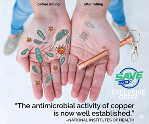 Antimicrobial Copper - save up to 50%