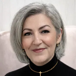 Professional Woman Using Marketing Suite