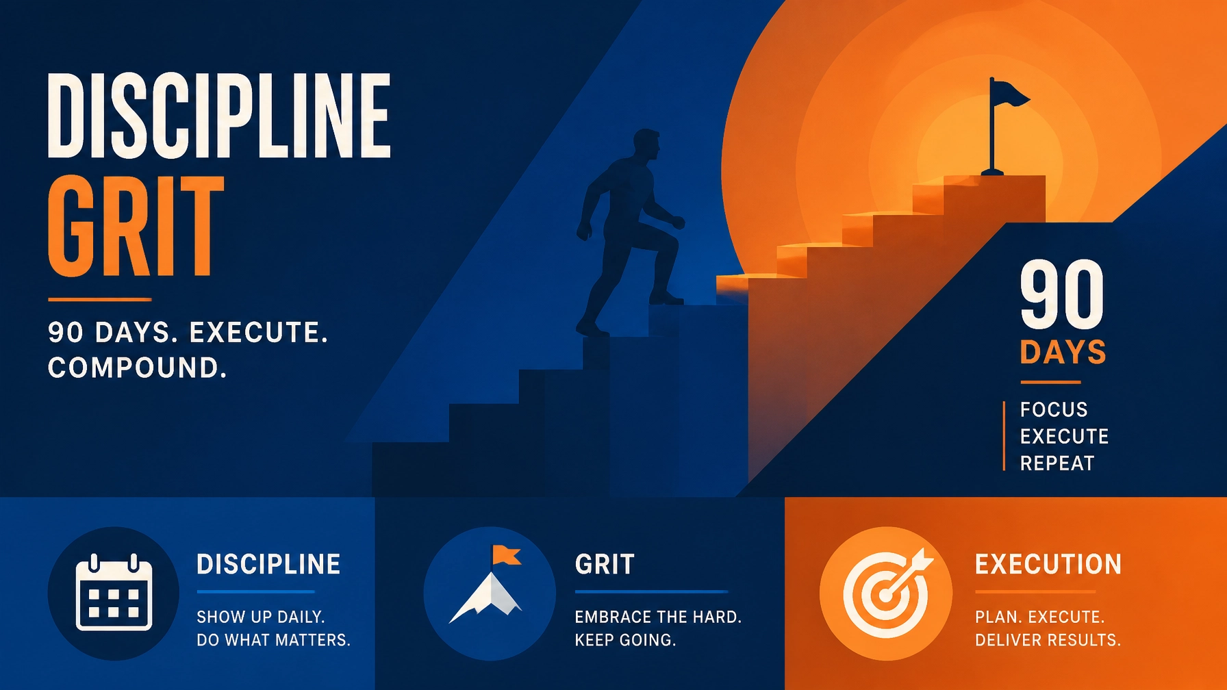 Discipline, grit, and a 90-day execution window