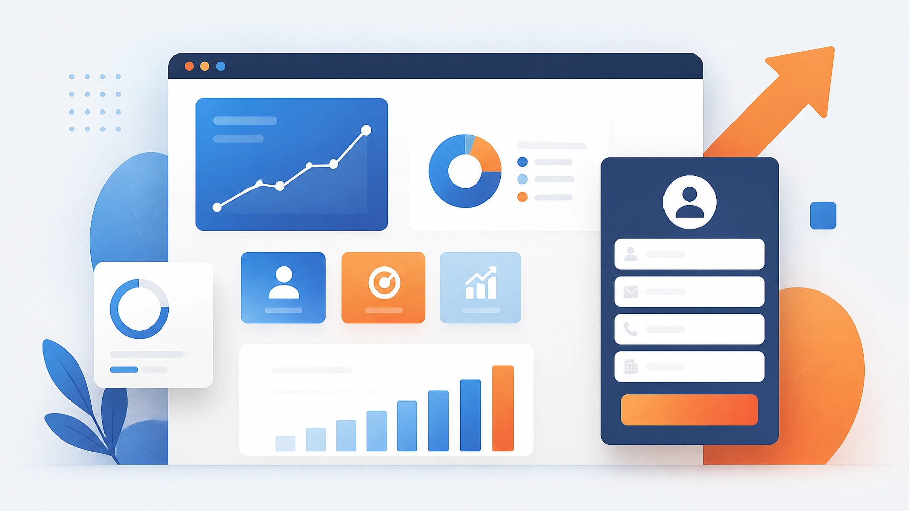 Modern Digital Marketing Lead Gen Interface