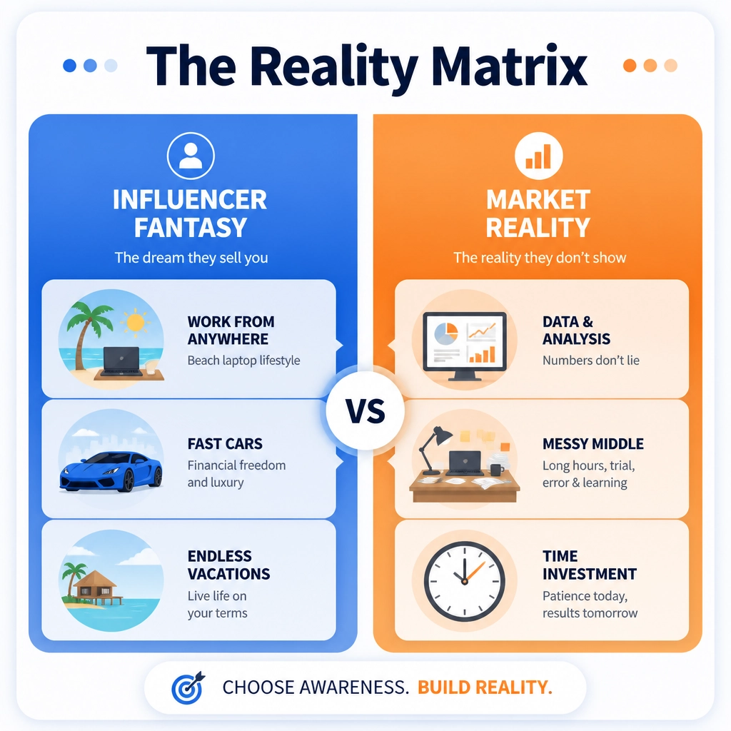 The Reality Matrix: Influencer Fantasy vs Market Reality