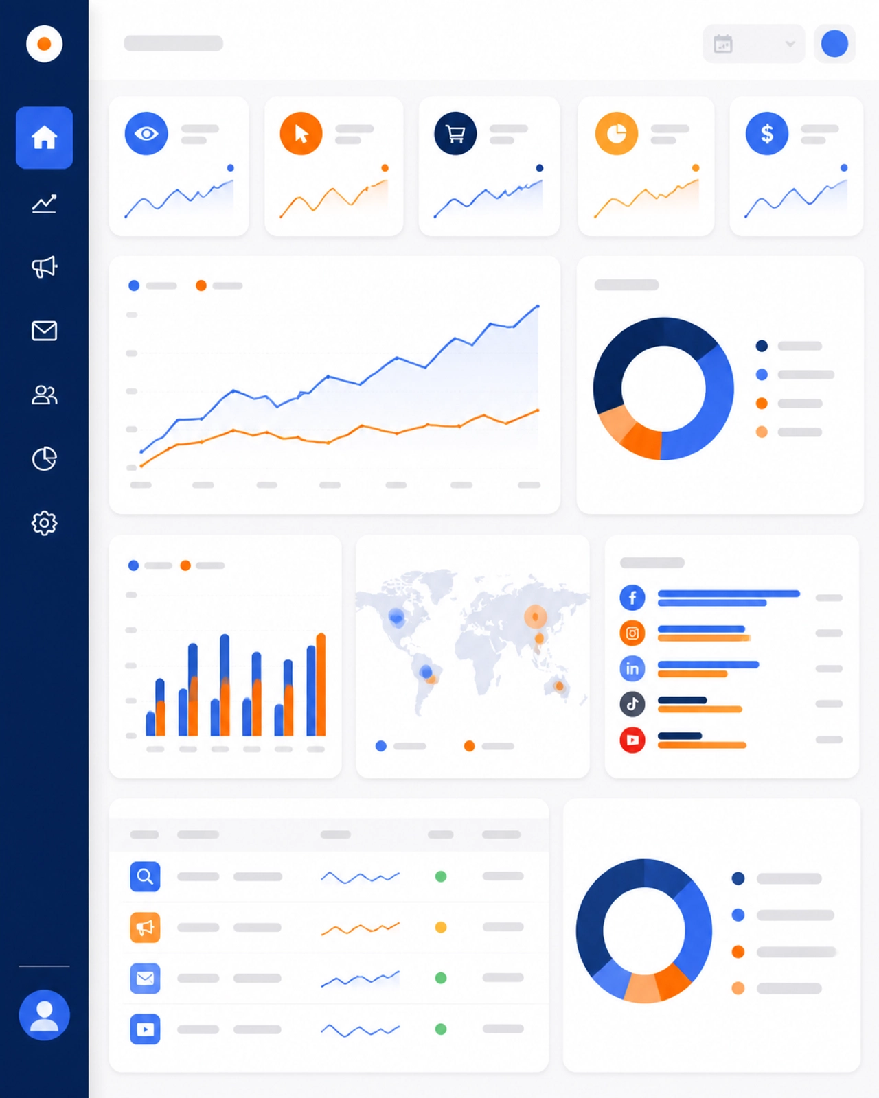 Data-driven marketing analytics dashboard