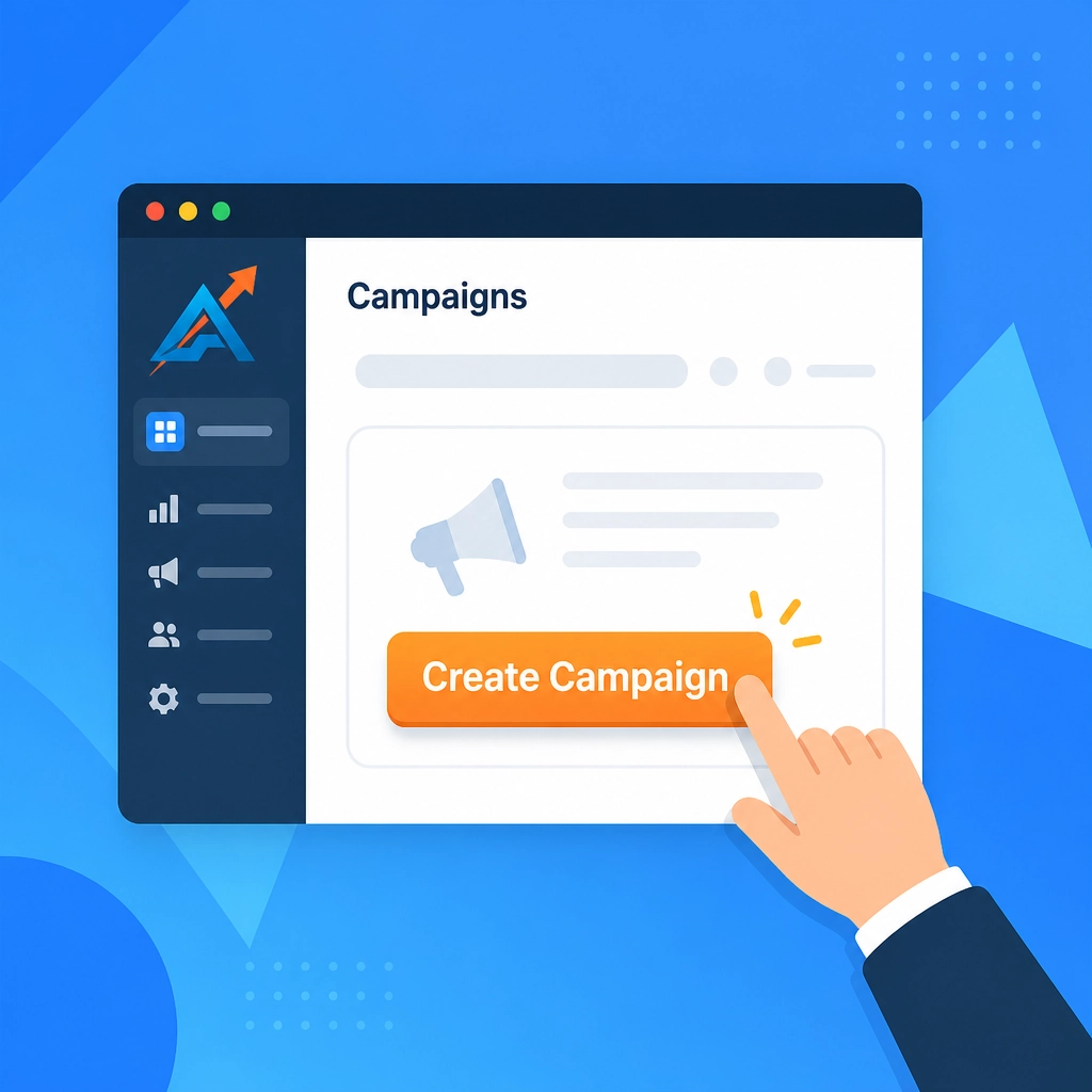 Simplified interface showing the Create Campaign action