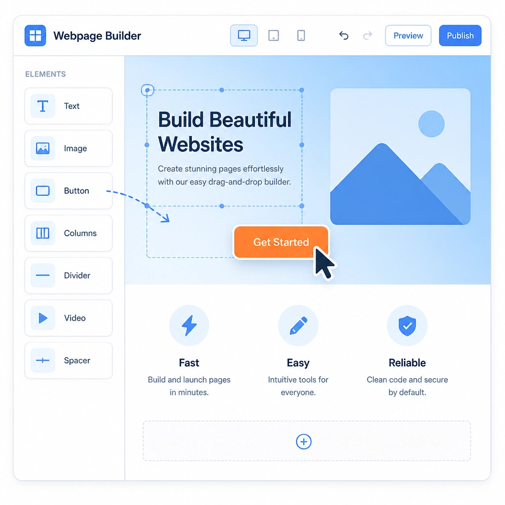 Webpage Builder Interface